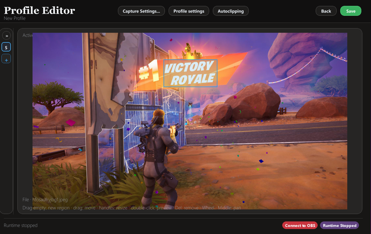 Sightline profile editor overview